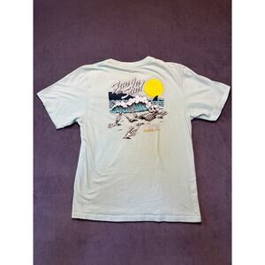 VANS Surf Surfing Skeleton Fun in the Sun TEE T SHIRT Sz Kids XL Green